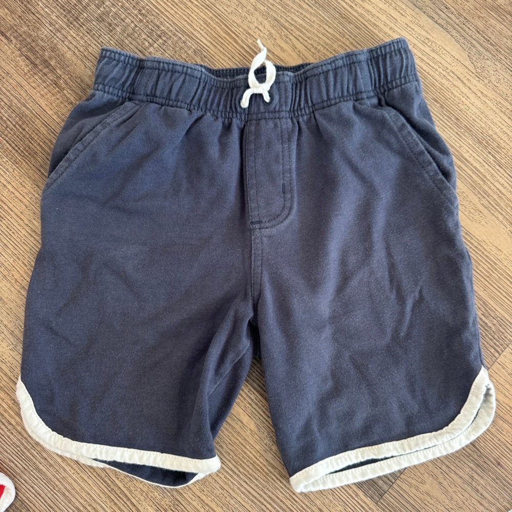 Boy's Tea Collection Ringer Cotton Jersey Shorts Bundle Size 6 Blue Red - Picture 3 of 5